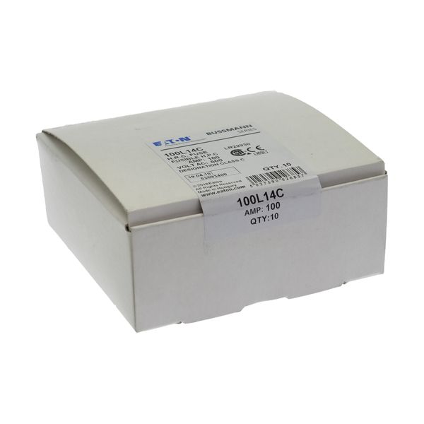 Fuse-link, low voltage, 100 A, AC 600 V, DC 250 V,  HRCII-C, 22 x 111 mm, CSA image 9