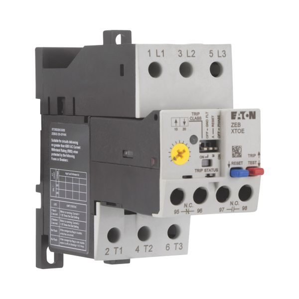 Overload relay, Separate mounting, Earth-fault protection: with, Ir= 4 - 20 A, 1 N/O, 1 N/C image 19