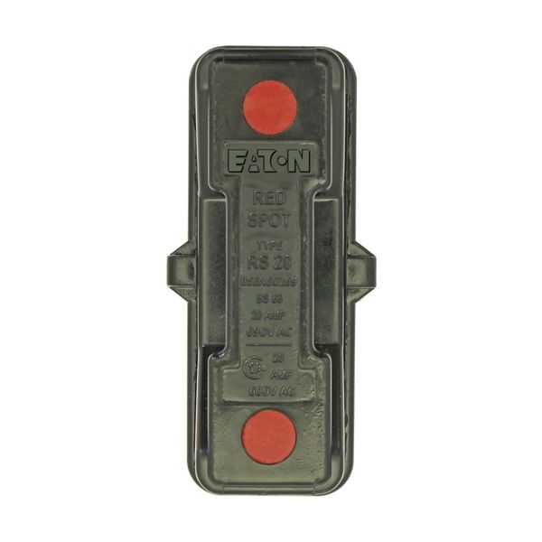 Fuse-holder, LV, 20 A, AC 690 V, BS88/A1, 1P, BS, back stud connected, black image 6