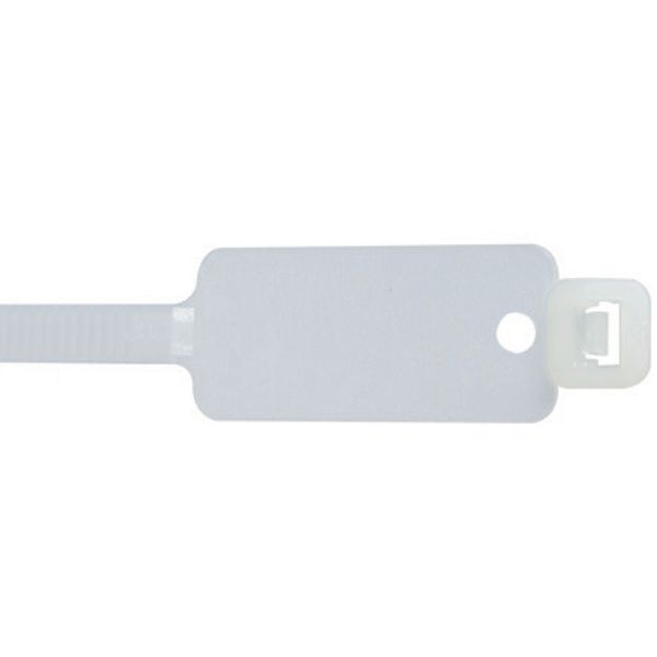 L-7-50ID-9-C CABLE TIE 50LB 8IN NAT NYL ID MKPAD image 1