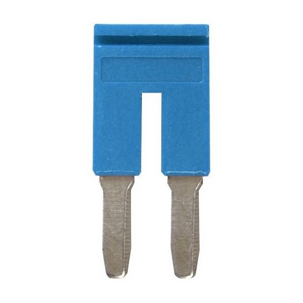 Short bar for terminal blocks 4 mm² push-in plus models, 2 poles, blue image 1