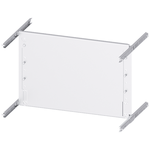 Mounting plate 3VA12 (250 A), 3 or 4-pole, 8US setup, RCD: without, H: 400 mm image 1