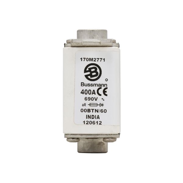 Fuse-link, high speed, 400 A, AC 690 V, size 00, 30 x 62 x 64 mm, aR, IEC, single indicator image 14