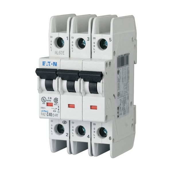 Miniature circuit breaker (MCB), 30 A, 3p, characteristic: D image 6