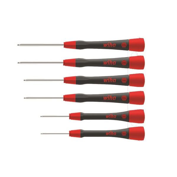 Fine screwdriver set PicoFinish Hexagonal ball end, 6 pcs. with holder image 1