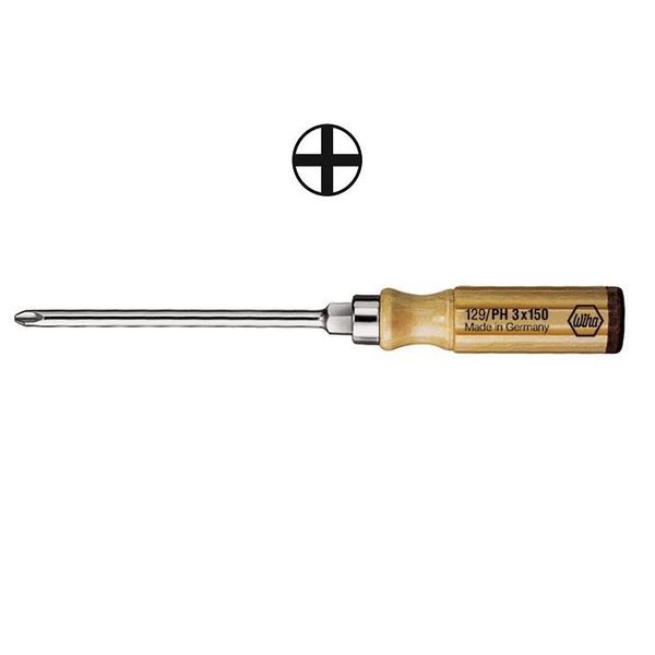 Wooden slotted screwdriver 162 4 7,0x125 image 1