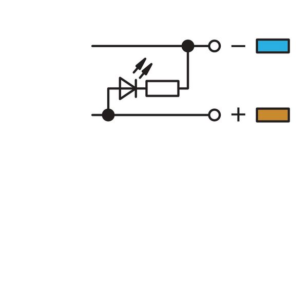 3-conductor sensor supply terminal block LED (green) for NPN-(low-side image 2