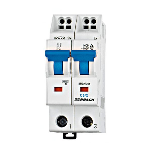 Miniature Curcuit Breaker (MCB) B, 10A, 2-pole, 10kA, cag image 1