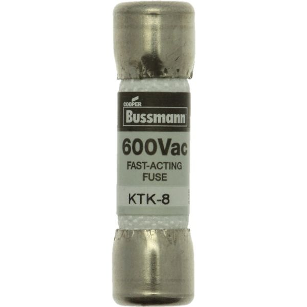 Fuse-link, low voltage, 8 A, AC 600 V, 10 x 38 mm, supplemental, UL, CSA, fast-acting image 2