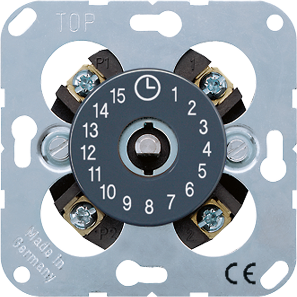 Timer switch insert 2-pole, 1-way 11015 image 1