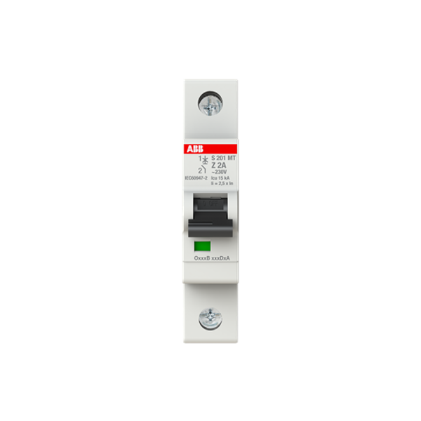 S201MT-Z2 Miniature Circuit Breakers MCBs - 1P - Z - 2 A image 6