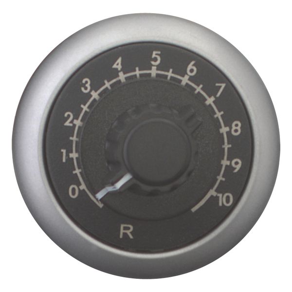 Potentiometer, Classical, M22, 22.5 mm, R 47 kΩ, P 0.5 W, Bezel: titanium image 4