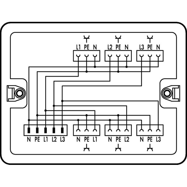 Distribution box Three-phase to single-phase current (400 V/230 V) 1 i image 1