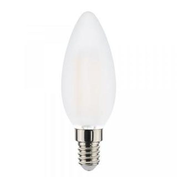 LED SMD Bulb - Candle C35 E14 4W 320lm 4000K Opal 240° image 1