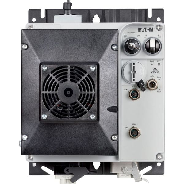 Speed controllers, 8.5 A, 4 kW, Sensor input 4, 400/480 V AC, AS-Interface®, S-7.4 for 31 modules, HAN Q4/2, with manual override switch, with fan image 15