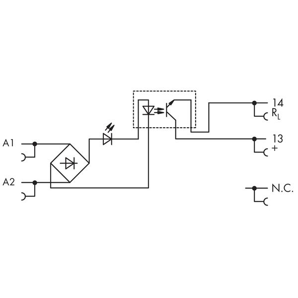 857-708 Solid-state relay module; Nominal input voltage: 230 V AC/DC; Output voltage range: 0 … 48 VDC image 7