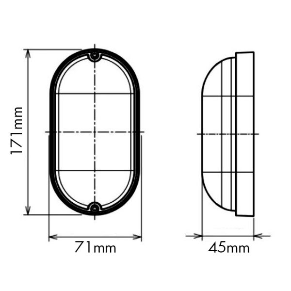 OVALIS LED 5W 3000K 500lm, opal IP65 white image 3