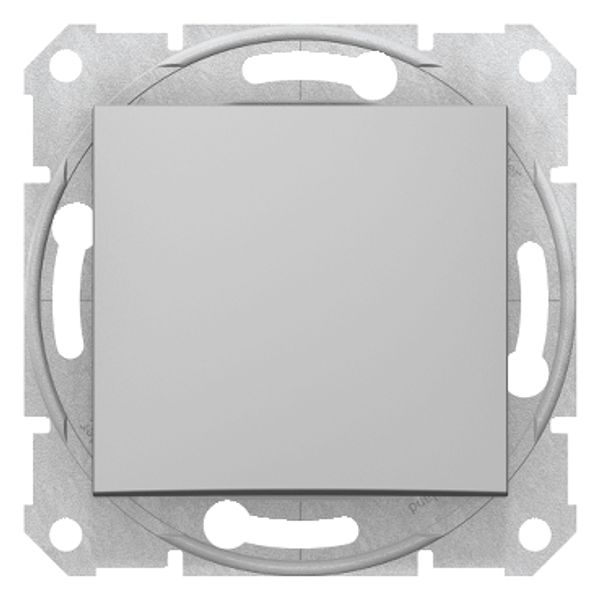 Sedna - intermediate switch - 10AX without frame aluminium image 1