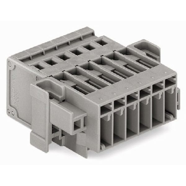1-conductor male connector CAGE CLAMP® 4 mm² gray image 1