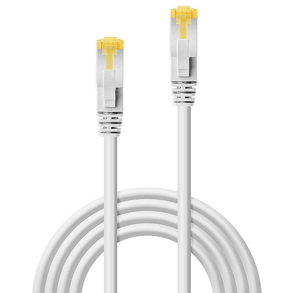 2m RJ45 S/FTP LSZH Network Cable, White Cat.6A Plug, Cat.7 raw cable image 2