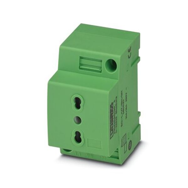 Socket outlet for distribution board Phoenix Contact EO-L/UT/SH/GN 250V 16A AC image 1
