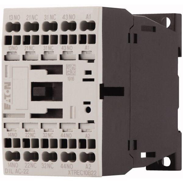 Contactor relay, 24 V DC, 2 N/O, 2 NC, Spring-loaded terminals, DC operation image 3