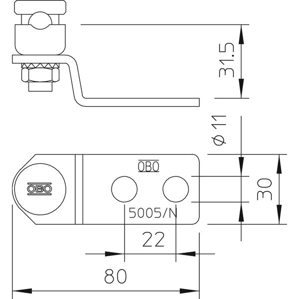 5005 N-FT Connection terminal with connecting strap 8-10mm image 2