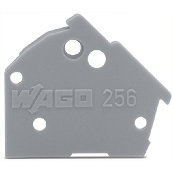 End plate;snap-fit type;1 mm thick;black image 3