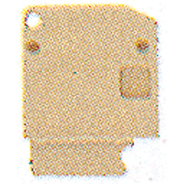 End plate (terminals), 22 mm x 3 mm, beige image 1