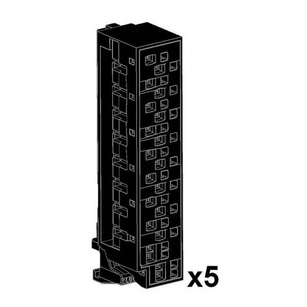 Set of 5 screwless clamp terminal blocks (18-points) for CJ1 I/O units image 2
