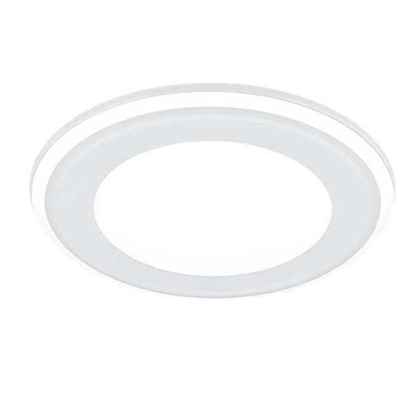 Aura LED recessed spotlight 14,5 cm matt white image 1