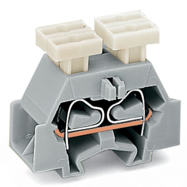 Space-saving, 4-conductor end terminal block on both sides with push-b image 2