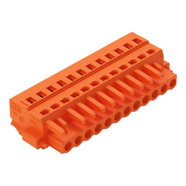 1-conductor female connector CAGE CLAMP® 2.5 mm² orange image 1