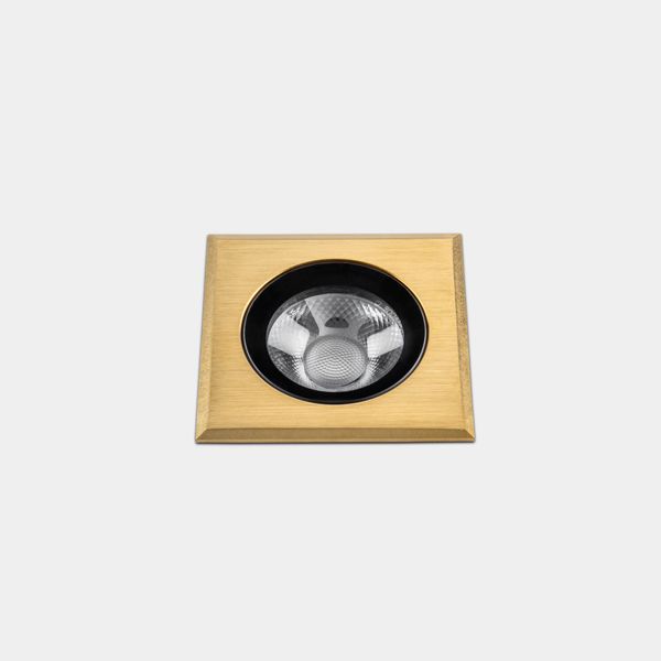 Recessed uplighting IP66-IP67 Max Medium Square LED 6.5W LED neutral-white 4000K Gold PVD 519lm image 1