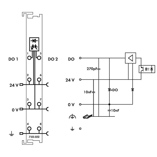 2-channel digital output 24 VDC 2.0 A light gray image 4