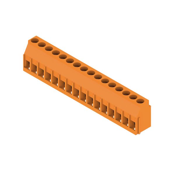 PCB terminal, 5.00 mm, Number of poles: 16, Conductor outlet direction image 2