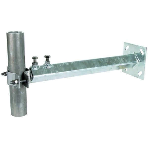 Wall mount. bracket St/tZn-StSt f. pipes D 40-50mm adjustable range 40 image 1