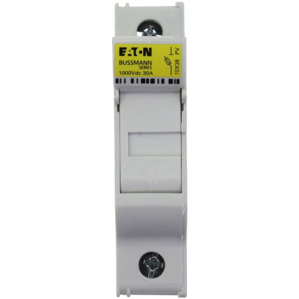 Fuse-holder, LV, 32 A, DC 1000 V, 10 x 38 mm, gPV, 1P, UL, IEC, DIN rail mount image 3