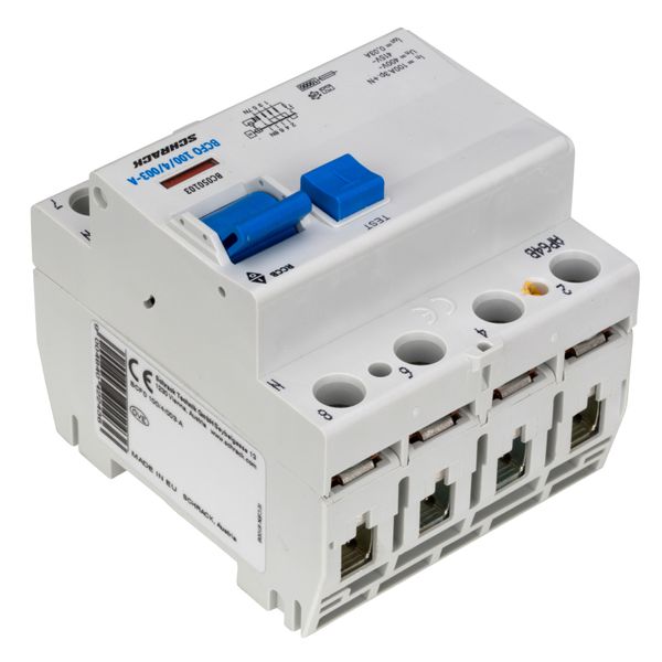 Residual current circuit breaker, 100A, 4-p, 30mA, type A image 9