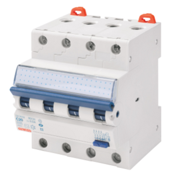 COMPACT RESIDUAL CURRENT CIRCUIT BREAKER WITH OVERCURRENT PROTECTION - MDC 45 - 4P CURVE C 20A TYPE AC Idn=0,03A - 4 MODULES image 1