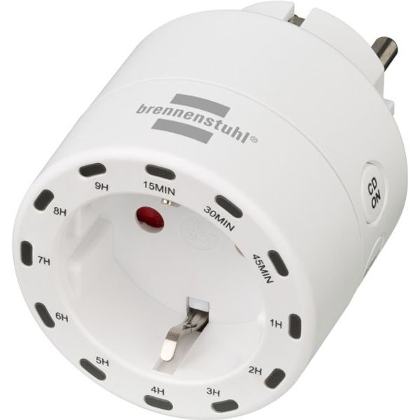 Brennenstuhl Digital Countdown Timer / Timer Plug Socket with integrated LED Display (Timer socket outlet for indoor use, countdown adjustable in 12 s image 1
