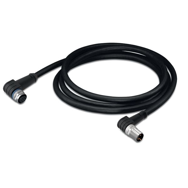 Sensor/Actuator cable M12A socket angled M8 plug angled image 5