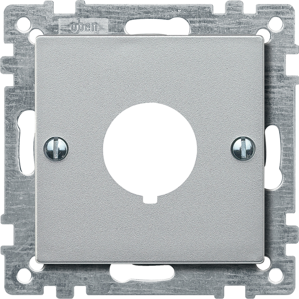 Central plate for command devices, aluminium, System M image 3