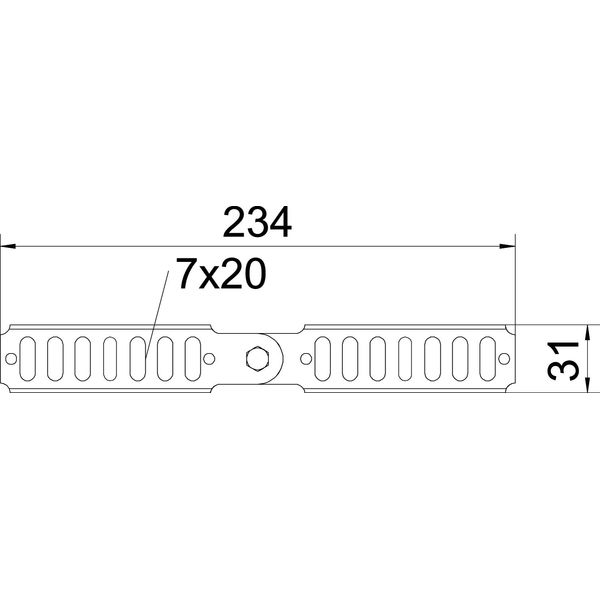 RGV 35 FS Adjustable connector for cable tray 35x240 image 2