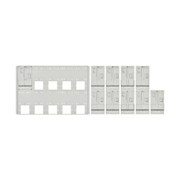 Set Meter box insert 2-rows, 10 meter boards/16Modul heights image 1
