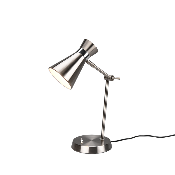 Enzo table lamp E27 brushed steel image 1