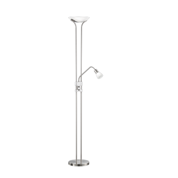 Santo II LED floor lamp uplighter brushed steel image 1