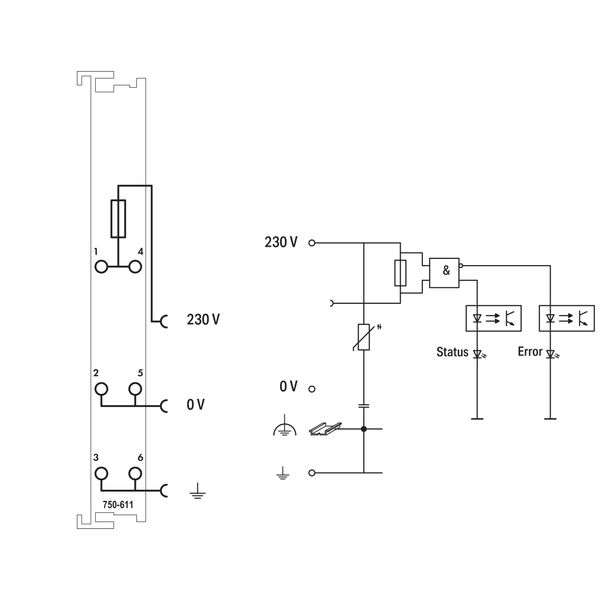 Power Supply 230 VAC fuse holder light gray image 5