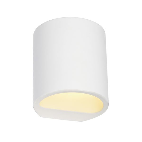 PLASTRA GL 104 ROUND wall lamp, G9, max. 42W, white plaster image 1