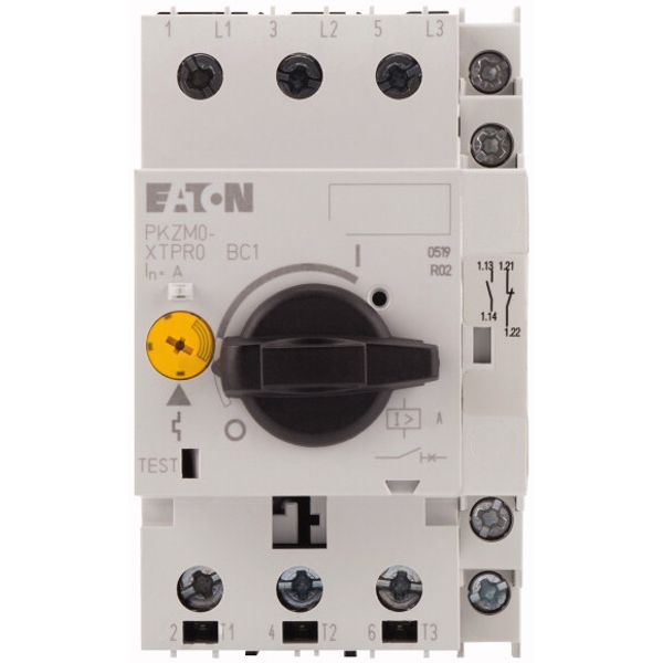 Motor-protective circuit-breaker, 3p+1N/O+1N/C, Ir=16-20A, screw connection image 2